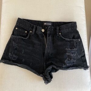 ZARA back denim shorts